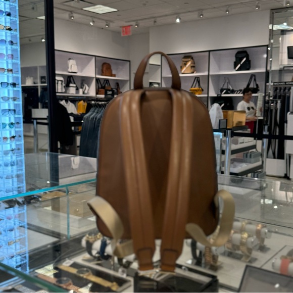 Michael Kors Jet Set Item Medium Backpack MK Brown - Picture 2 of 11